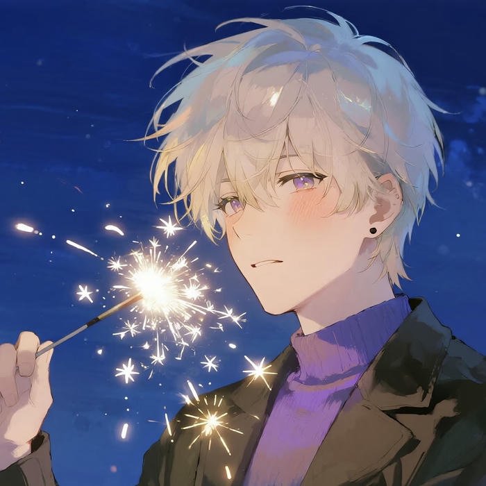 avatar anime nam chơi pháo hoa