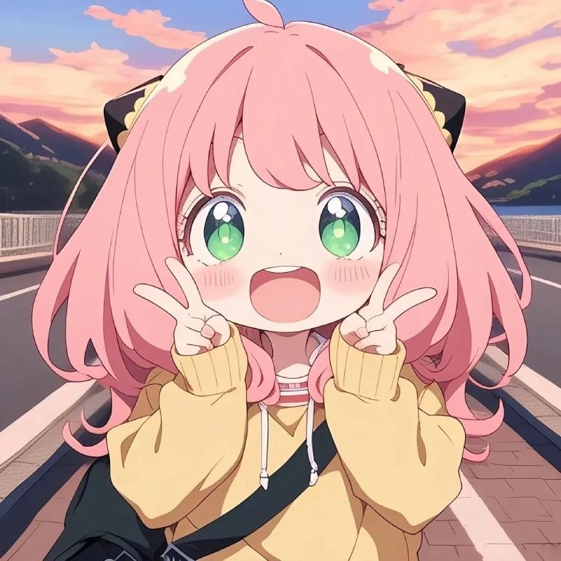 avatar cute phong cách anime nhẹ nhàng