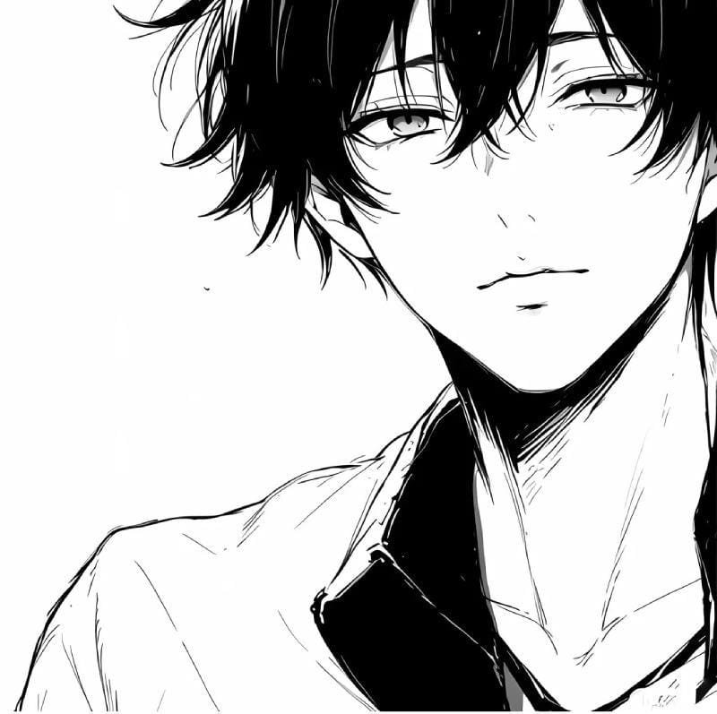 avatar đen trắng hài bựa tinh tế