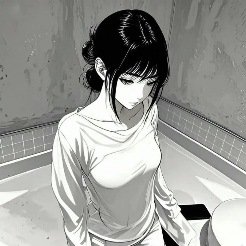 avatar đen trắng mang nét cô độc