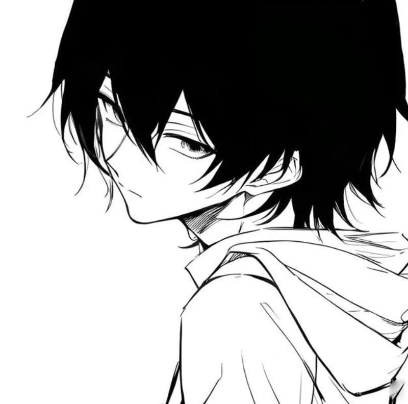 avatar đen trắng nam khí chất mạnh