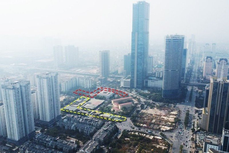 Bản đồ khu đất chuẩn bị đấu giá kề cận Keangnam Landmark 72 tại Cầu Giấy và Nam Từ Liêm