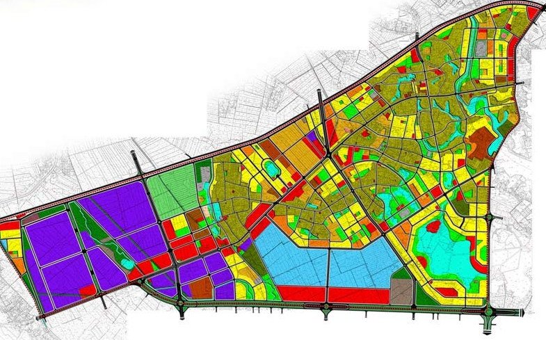 Bản đồ quy hoạch 1/5000 chi tiết khu đô thị
