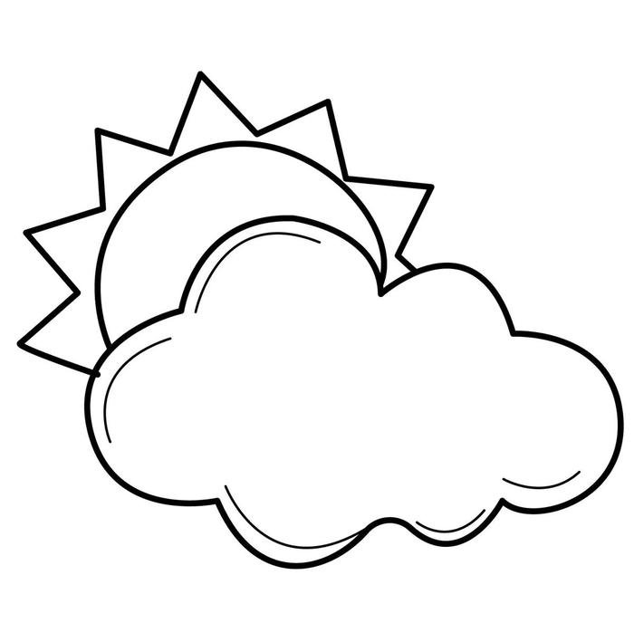 bức ảnh tô màu đám mây hài hòa đẹp