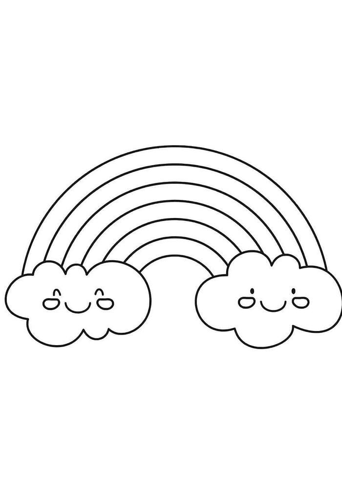 bức ảnh tô màu đám mây trong sáng