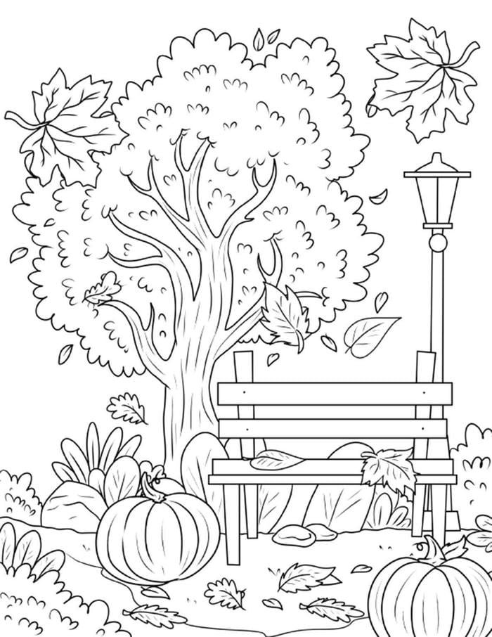 bức tranh phong cảnh tô màu đẹp