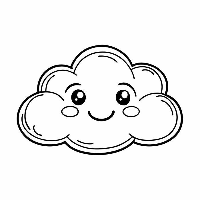 bức tranh tô màu đám mây thư giãn