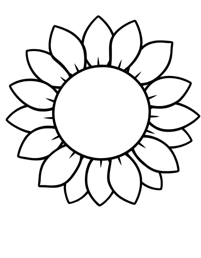 bức tranh tô màu hoa hướng dương mềm