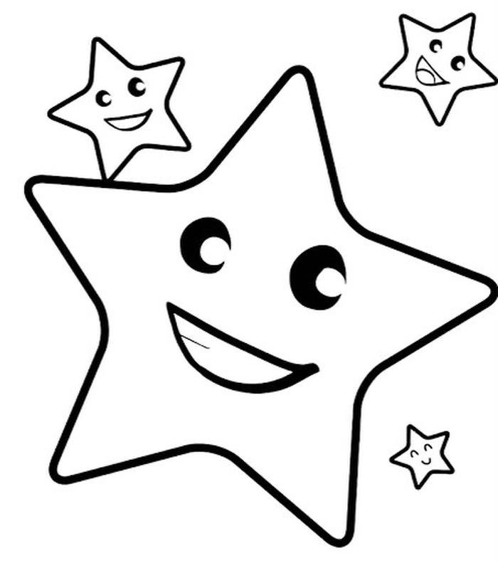 bức tranh tô màu ngôi sao đẹp
