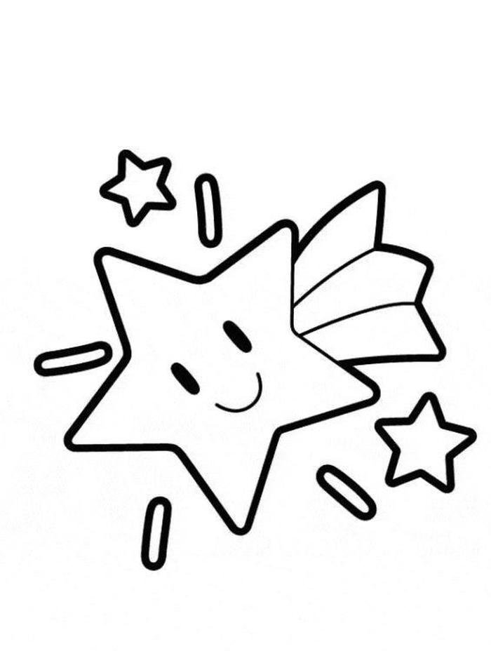 bức tranh tô màu ngôi sao dịu