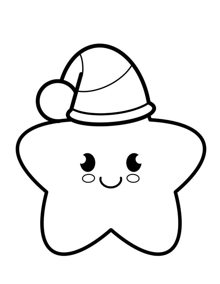 bức tranh tô màu ngôi sao hiền