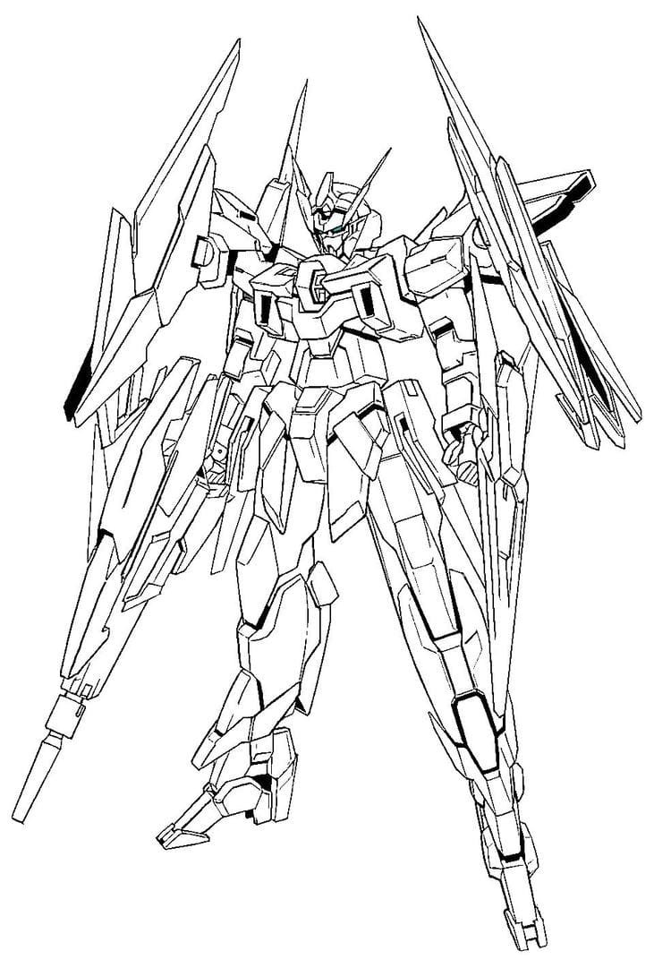 bức tranh tô màu robot hình dáng lạ