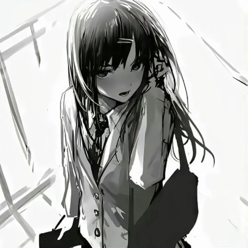 cảm xúc u buồn avatar đen trắng