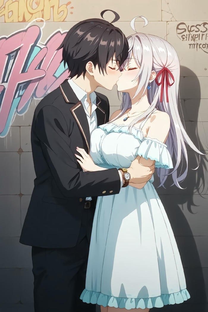 cảnh hôn nhau anime cực nóng