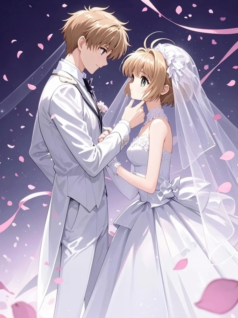 cặp đôi anime cùng ngắm tương lai phía trước