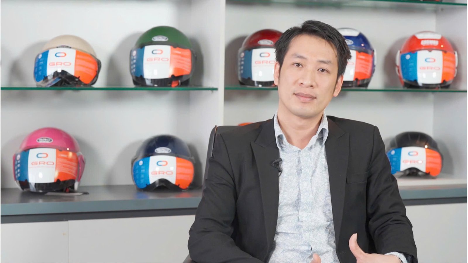 CEO Nguyễn Đức Tuấn, đại diện thương hiệu mũ bảo hiểm GRO Helmet, chia sẻ về tầm nhìn sản phẩm