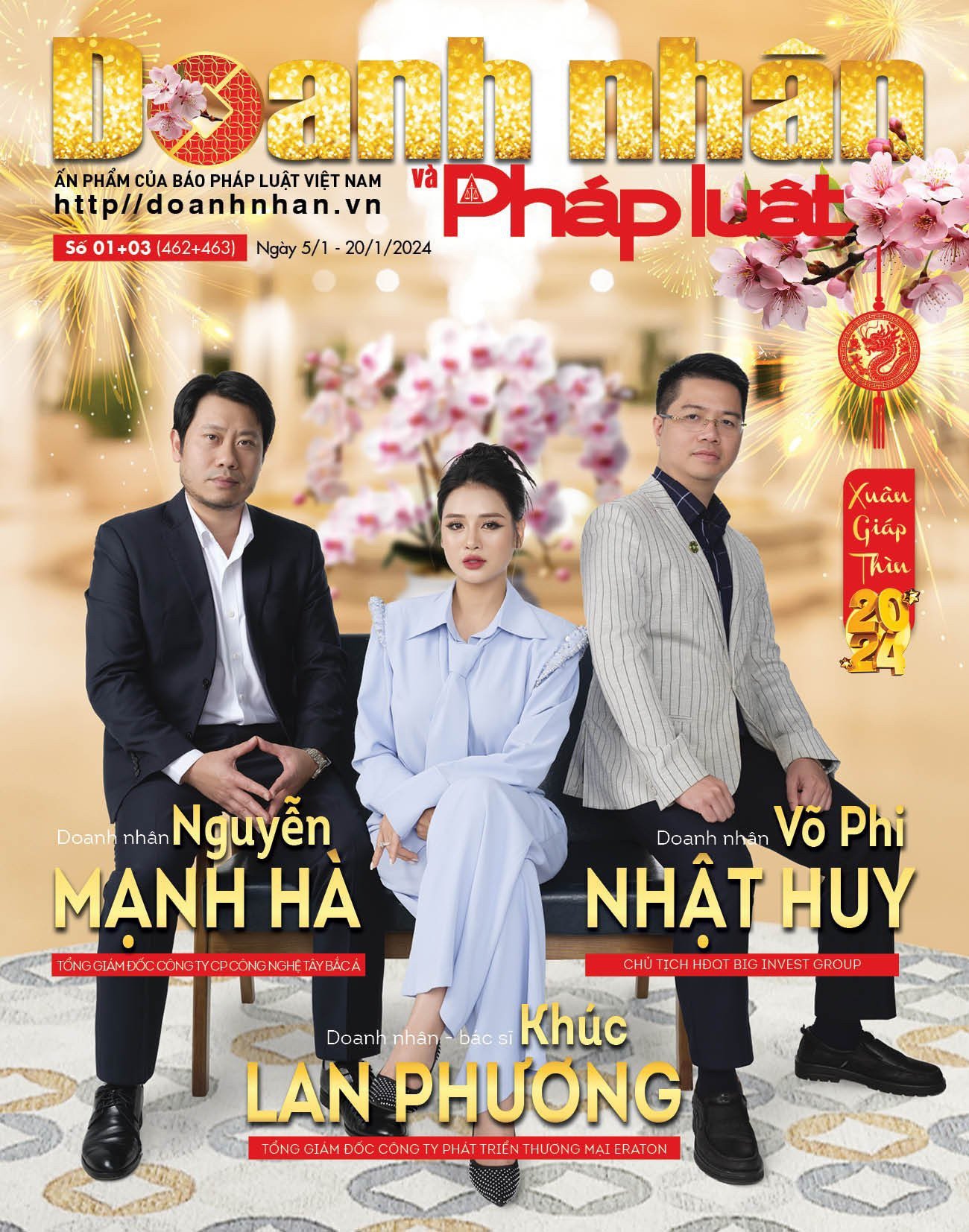 Chân dung Doanh nhân Khúc Lan Phương trên ấn phẩm Doanh nhân và Pháp luật