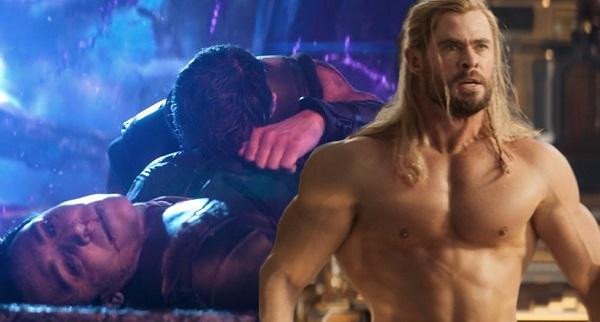 Chris Hemsworth với thân hình săn chắc trong phim Thor: Love and Thunder