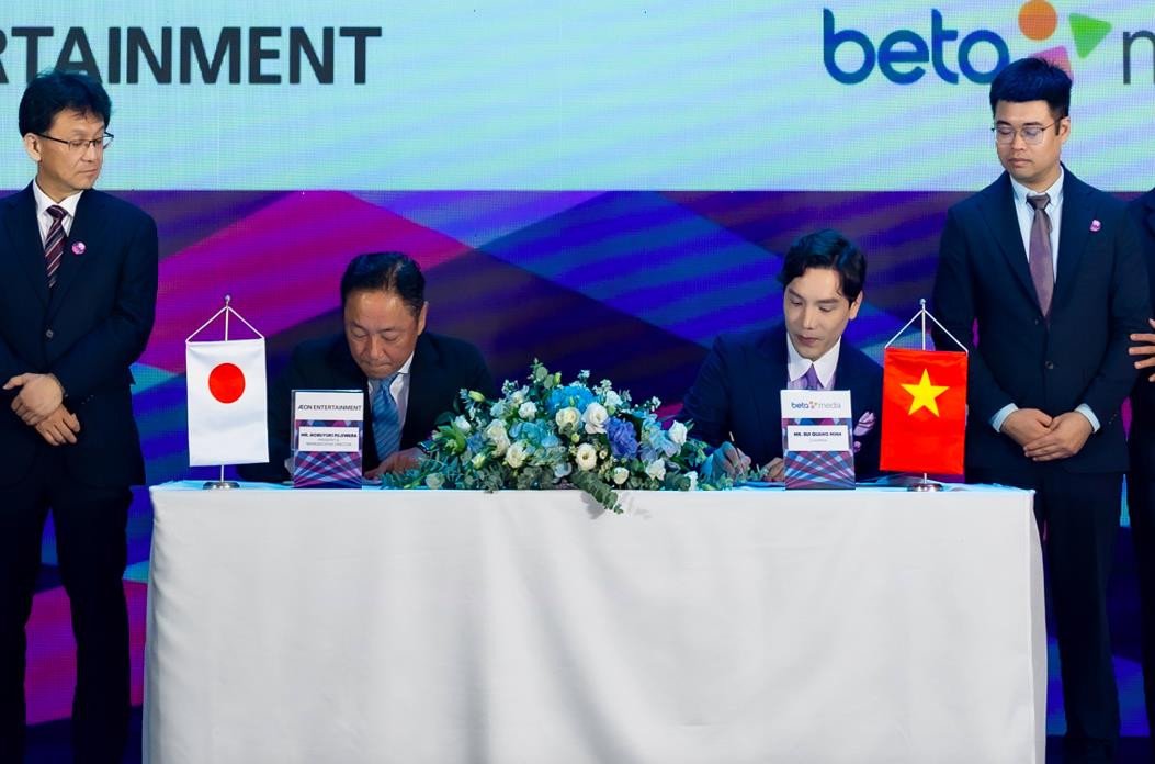 Chủ tịch Beta Group và Chủ tịch Aeon Entertainment công bố liên doanh rạp chiếu phim