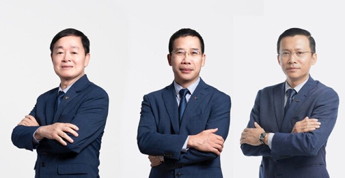 Chủ tịch MB Bank Lưu Trung Thái và Quyền Tổng Giám đốc Phạm Như Ánh cùng nhân sự cấp cao