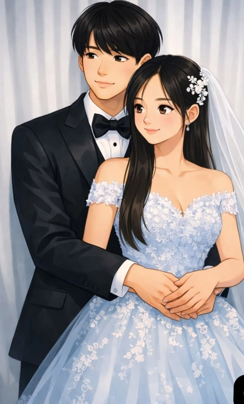 cô dâu chú rể anime bên nhau trong ngày đặc biệt