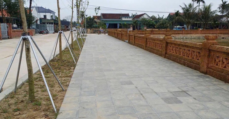 Công tác hoàn thiện các hạng mục tại Khu tưởng niệm Phan Đình Giót