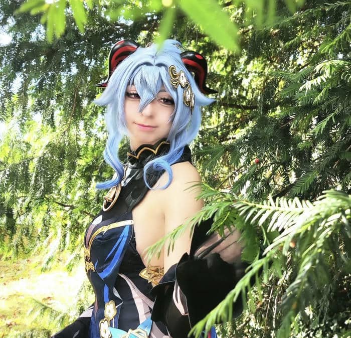 cosplay ganyu gương mặt thanh tú