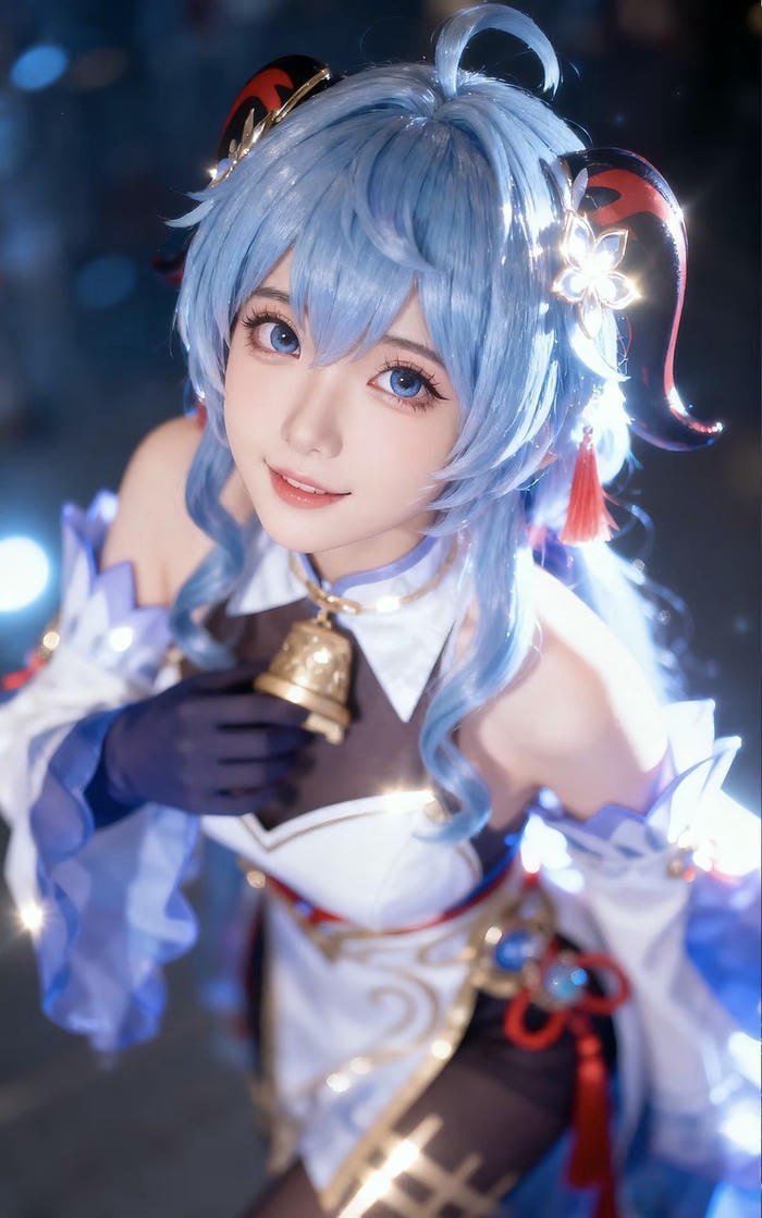 cosplay ganyu vẻ đẹp tự nhiên