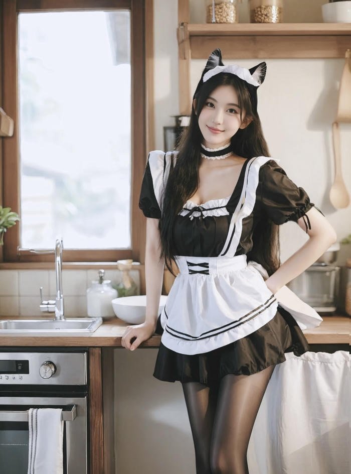 cosplay maid phong cách hiện đại