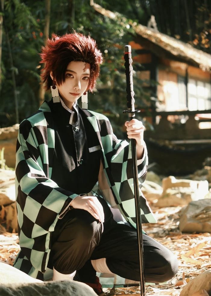 cosplay tanjiro tạo hình chiến binh