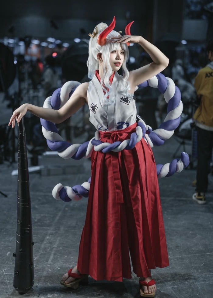 cosplay yamato nữ chiến binh mạnh mẽ