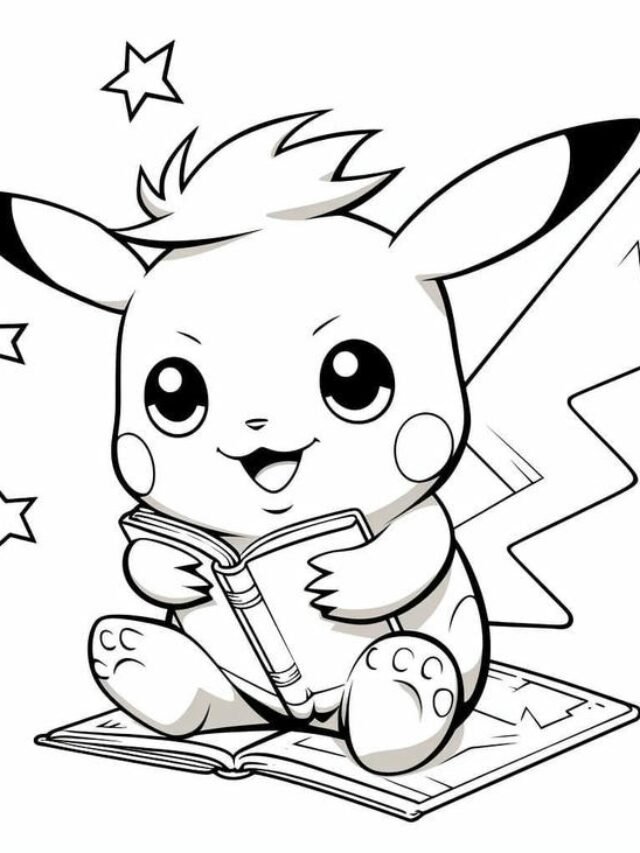 Tải ngay 99+ tranh tô màu Pikachu đẹp khiến bé phát cuồng