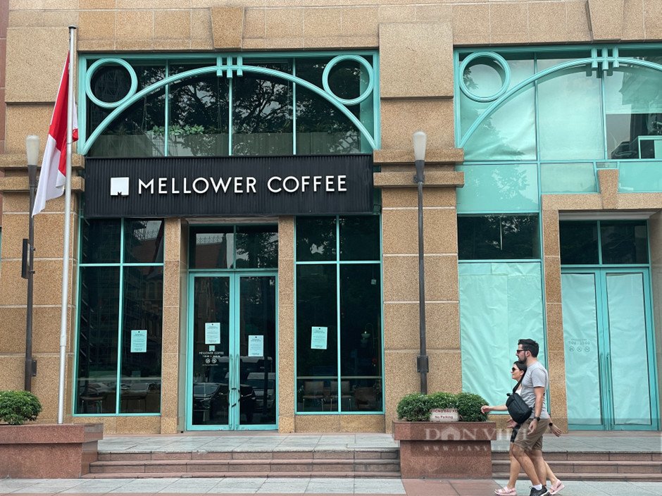 Cửa hàng Mellower Coffee tại TP.HCM trước khi đóng cửa