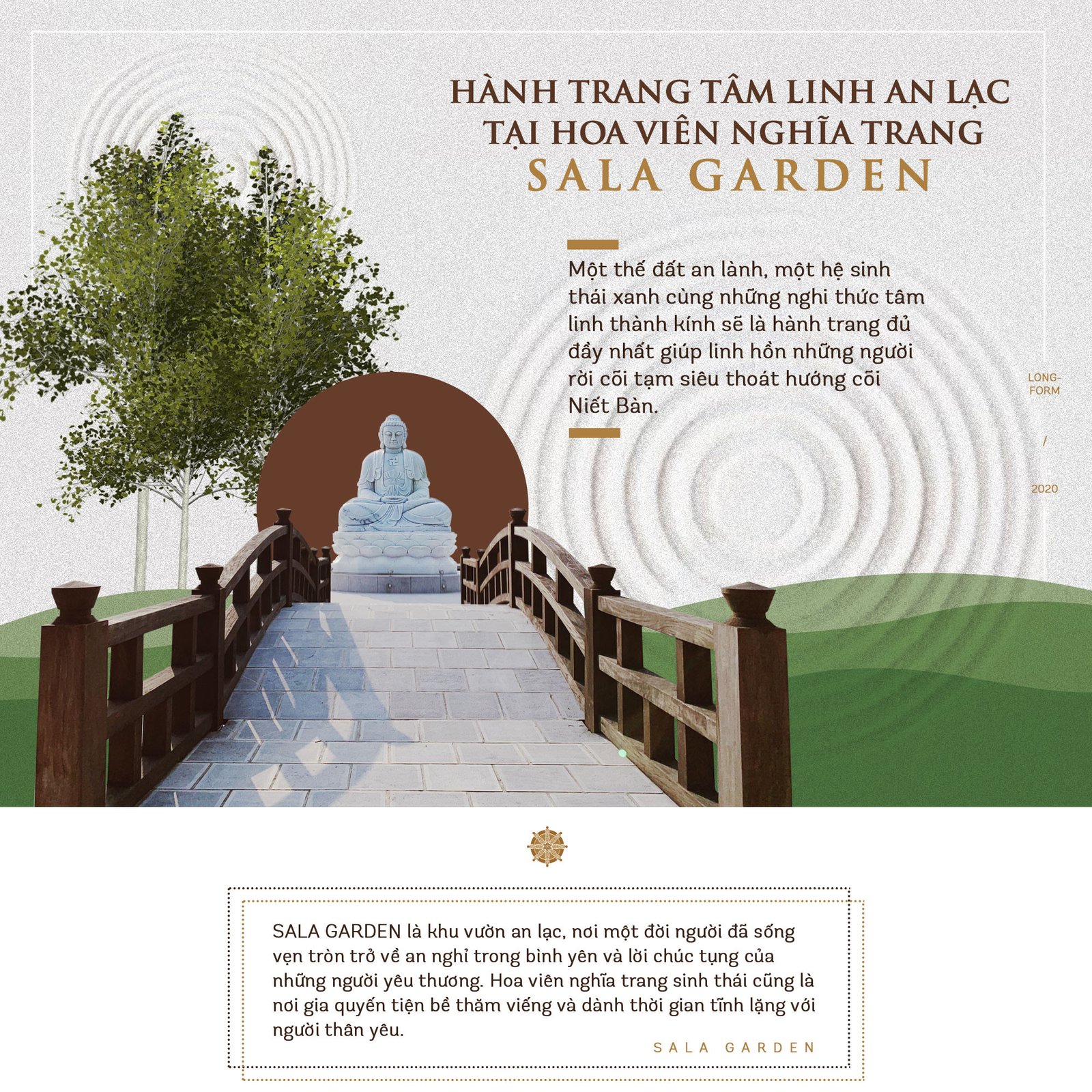 Địa thế cao và liền thổ của Hoa viên nghĩa trang Sala Garden