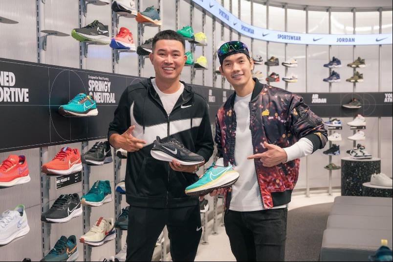 Diễn viên Nhan Phúc Vinh tại sự kiện ra mắt Nike Hồ Tây đầy ấn tượng