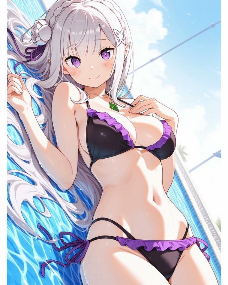 emilia anime hentai khiêu khích