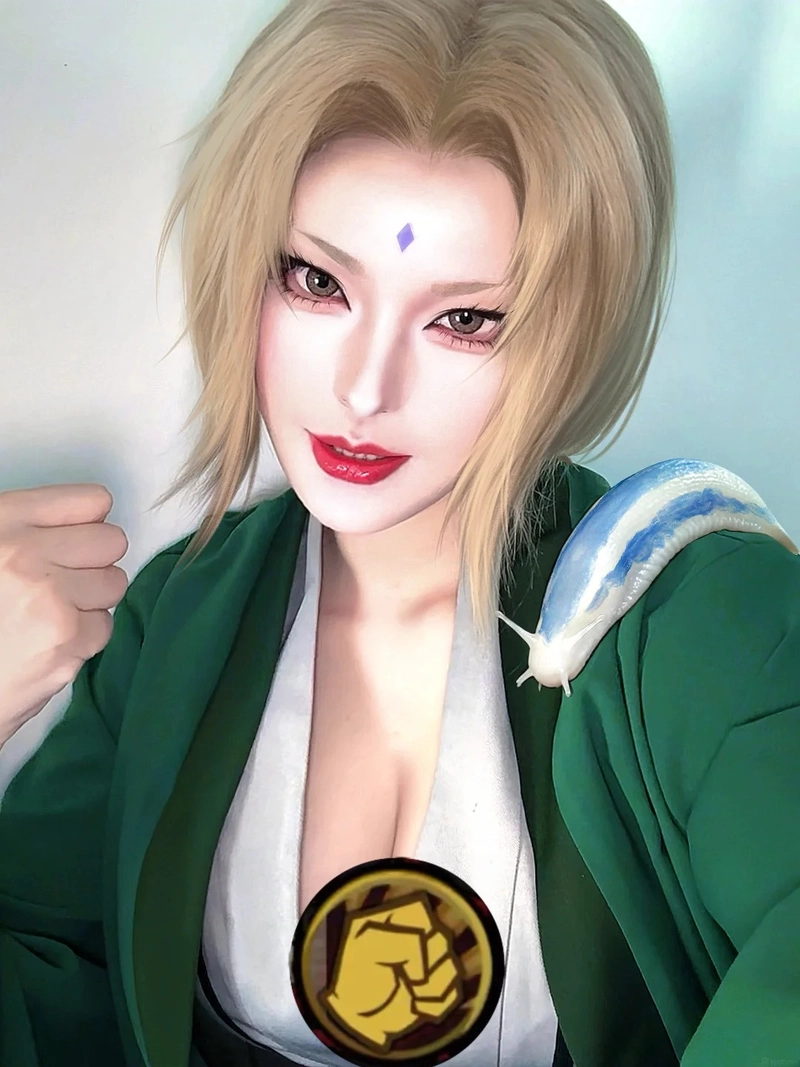 fan naruto mê mẩn trước ảnh cosplay tsunade mới