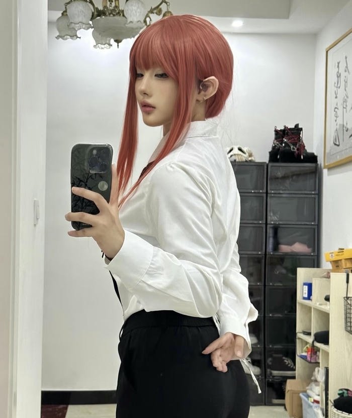 gái xinh cosplay makima đẹp dịu