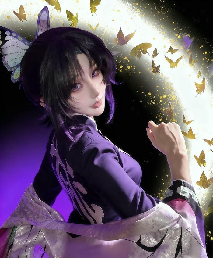 gái xinh cosplay shinobu dễ thương