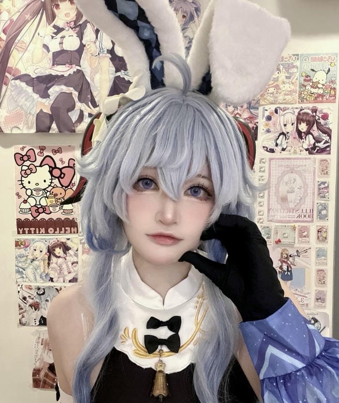 gái xinh ganyu cosplay đáng yêu