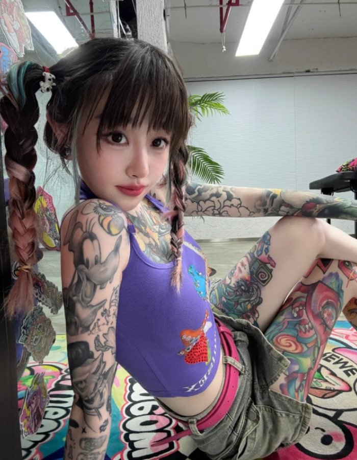 gái xinh xăm mình khoe nét đẹp riêng