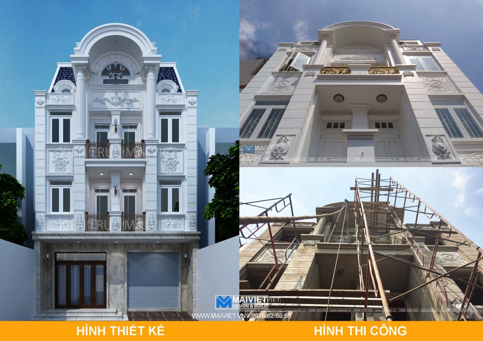 Giá xây nhà thô tân cổ điển