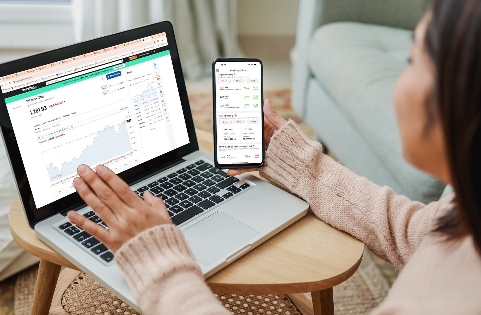 Giao diện danh mục cổ phiếu đề cử trên MoMo ra mắt Chứng Khoán