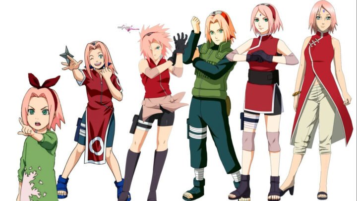 Hinata và Sakura trong trang phục ninja thời trẻ