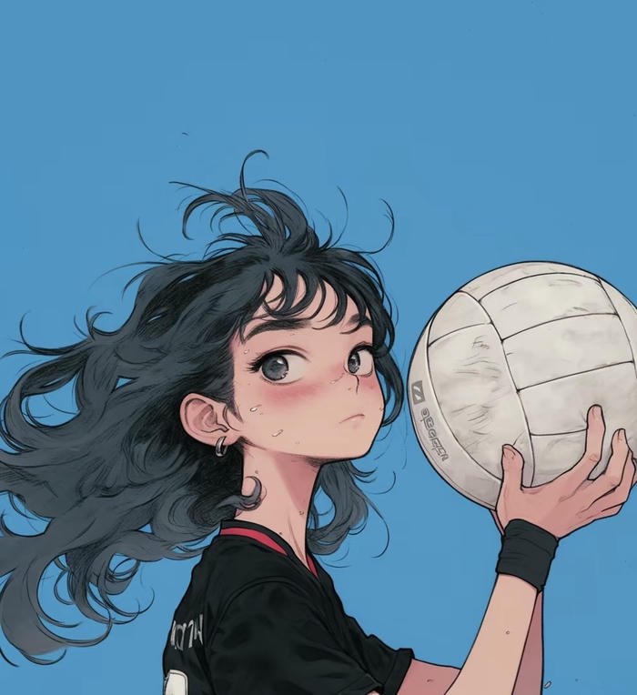 hình ảnh anime bóng chuyền nhẹ nhàng