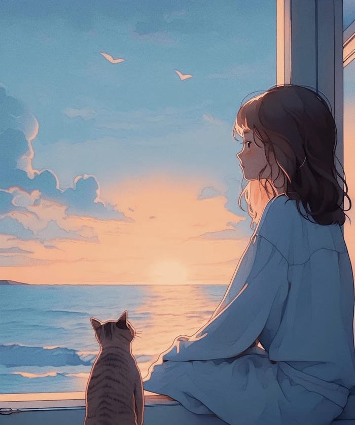 hình ảnh anime buồn vì tình yêu một mình