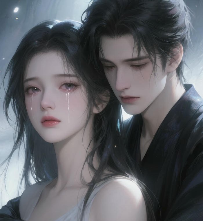 hình ảnh anime buồn vì tình yêu sâu