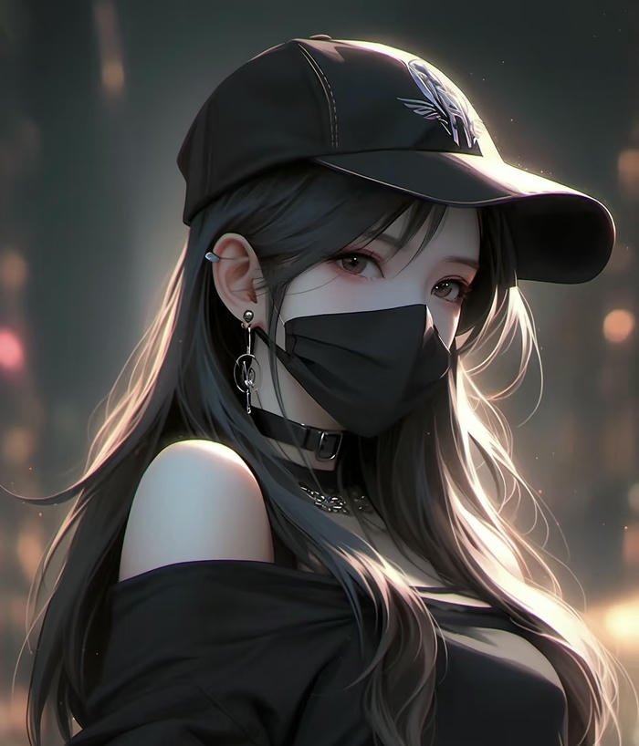 hình ảnh anime che mặt suy tư