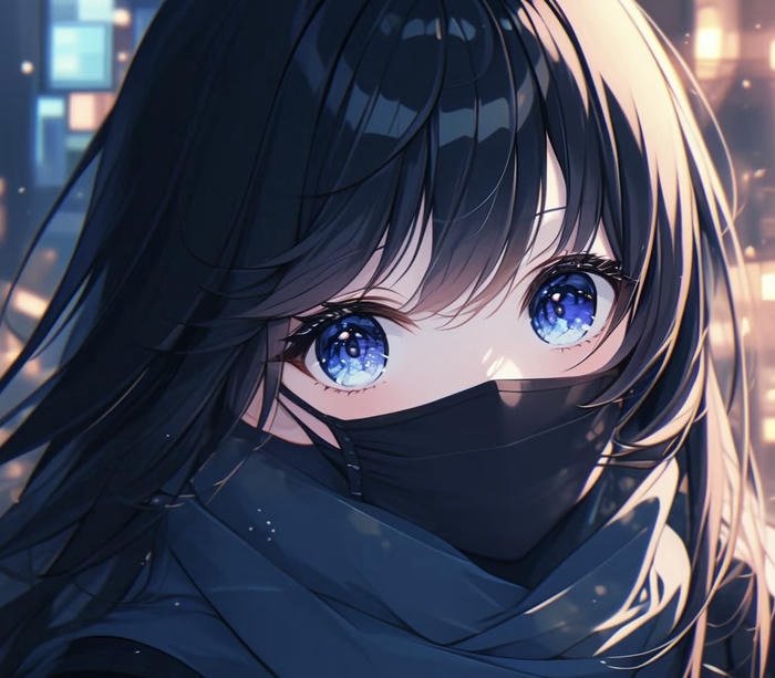 hình ảnh anime che mặt tâm trạng