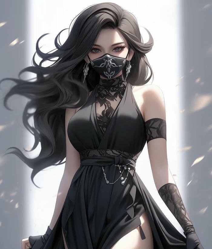 hình ảnh anime che mặt xa xăm